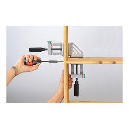 Wolfcraft Torno de Ángulo Doble de Aluminio