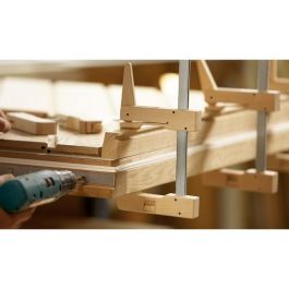 BESSEY HKL 200/110 Abrazadera en F, 20 cm, de Aluminio y Madera