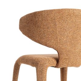 Silla Jaspeado Marrón Tejido Salón 58 X 60 X 81 cm