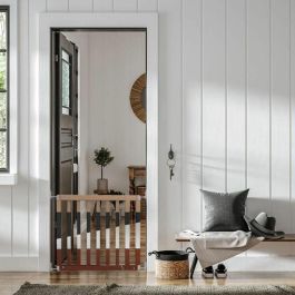 Ingenuity Puerta de Seguridad Infantil ING0074451172715 de 76 a 91 cm, Personalizable, Pintable o Teñible, Fácil de Instalar