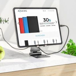 AISENS - SOPORTE DE SOBREMESA TAMAÑO XL AJUSTABLE (2 PIVOTES) PARA MOVIL / TABLET, GRIS AISENS - SOPORTE DE SOBREMESA TAMAÑO XL AJUSTABLE (2 PIVOTES) PARA MOVIL / TABLET, GRIS