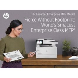 HP LaserJet Enterprise M430F Multifunción Láser Monocromo - Impresión, Copia, Escaneo, Fax - 40 ppm - Seguridad Empresarial - Doble Cara