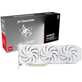 PowerColor RX 9060 XT 16GB GDDR6 Hellhound Spectral White OC 3 Ventiladores