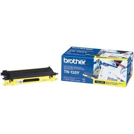 Brother TN-135Y Tóner Amarillo Original para Impresión Láser, 4000 páginas
