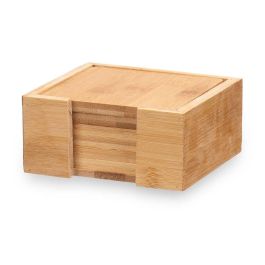 Set 6 Posavasos de Bambú Cuadrados Kinvara 12x6x12 cm - Natural (12 Unidades) Set 6 Posavasos de Bambú Cuadrados Kinvara 12x6x12 cm - Natural (12 Unidades)