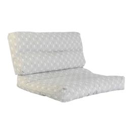 Cojín DKD Home Decor De suelo Blanco Verde Gris claro Bambú Aluminio 120 x 80 x 16 cm Cojín DKD Home Decor De suelo Blanco Verde Gris claro Bambú Aluminio 120 x 80 x 16 cm