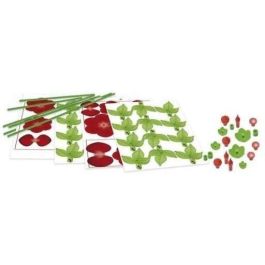 Educa 20139 Kit de Manualidad Ramo 12 Rosas Rojas de Papel Arte Floral, sin Pegamento ni Tijeras, Decorativo, Sostenible, +6 años
