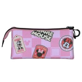 Karactermania Estuche Portatodo Triple Minnie Mouse Journey, Rosa, 23 x8 x11 cm