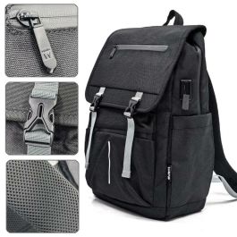 Ewent EW2537 Mochila Unisex Vintage para Portátil 16.1 pulgadas, Impermeable 27L rPET Antirrobo