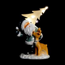 Figura Navidad Moderna DKD Home Decor Verde Gris 11 x 23.5 x 18 cm (3 Unidades)