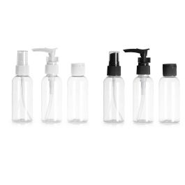 Arte Regal Set 3 Piezas Viaje Surtidos Color Blanco y Negro Plástico 100ml Cada Una
