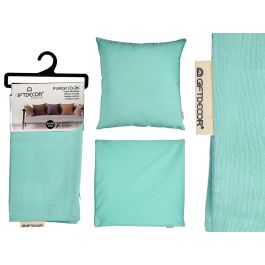 Funda Cojin Cremallera 60X60 Turquesa Giftdecor (24 Unidades)