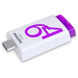 Philips Click Series Gen 1 USB-C 64GB USB 3.2 Gen 1 Memoria Stick Violeta Blanco