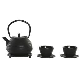 Tetera Oriental DKD Home Decor Negro 15 x 17 x 17 cm Set de 3 Precio: 45.78999975. SKU: B1JMTAHST8