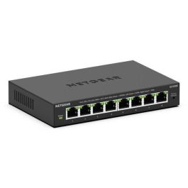 Netgear Switch Plus Gigabit Ethernet de 8 Puertos con 64 VLAN, Diseño Sin Ventilador, Eficiencia Energética y Montaje Versátil.