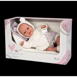 Muñecas Arias Muñeca Elegance 35 cm Babyto Blanco C/Manta (Muñeco de Peso) Español