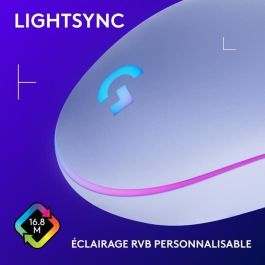 Logitech G Ratón Gaming G203 LIGHTSYNC RGB con Cable Lila