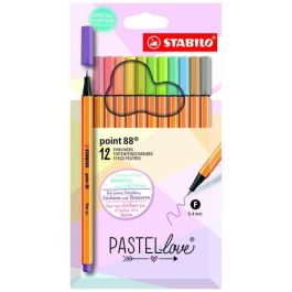 Rotulador Fibra Stabilo Point 88 Pastel Love Estuche De Carton De 12 Precio: 11.49999972. SKU: B15QZ3W55A