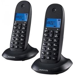 Motorola C1002 Teléfono DECT Gris, 50 entradas en lista de direcciones, pantalla LCD, 2 teléfonos incluidos Motorola C1002 Teléfono DECT Gris, 50 entradas en lista de direcciones, pantalla LCD, 2 teléfonos incluidos
