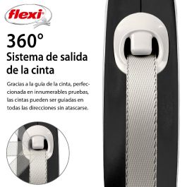 Flexi New Comfort L Cinta 5M Correa Negro
