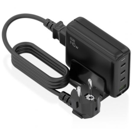 Aisens ASCH-140W4P056-BK Cargador Sobremesa GaN 140W, 3x USB-C PD3.1, 1x USB-A QC3.0, Carga Rápida 4 Dispositivos Negro Aisens ASCH-140W4P056-BK Cargador Sobremesa GaN 140W, 3x USB-C PD3.1, 1x USB-A QC3.0, Carga Rápida 4 Dispositivos Negro