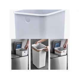 Maul Papelera Metálica Cycle Acero Inoxidable con Pedal 40 Litros Doble Compartimento