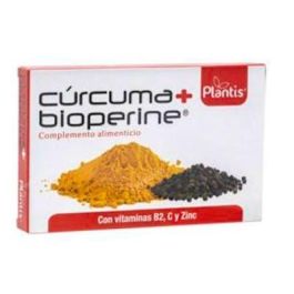 Plantis Cúrcuma + Bioperine 60 Cápsulas con 95% Curcuminoides, Piperina, Vitamina C, B2 y Zinc, Sin Gluten/Lactosa Precio: 25.4999998. SKU: B17ZXANRFY