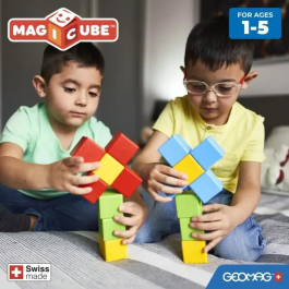 Geomag Bloques Magnéticos Set Creativo 16 Piezas Educativo Plástico Reciclado A Partir de 12 Meses
