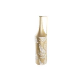 Jarron Tropical DKD Home Decor Dorado Crema 21 x 81 x 21 cm