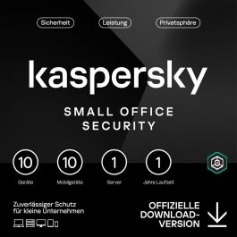 Kaspersky Small Office Security - 10 User, 1 Año - Base - ESD-DownloadESD Precio: 333.59000015. SKU: B126MYRL9B