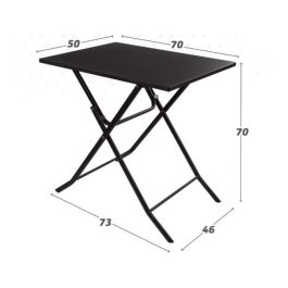 Mesa Plegable Aktive 70 x 70 x 50 cm Acero Mesa Plegable Aktive 70 x 70 x 50 cm Acero