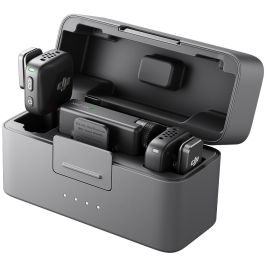 DJI Mic Mini (2TX+1RX+Charging Case) Micrófono Omnidireccional con Receptor de Cámara y 2 Transmisores, 400m de Alcance