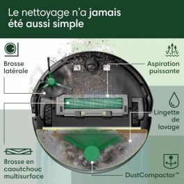 iRobot IRO1742779368217 Aspiradora robot Roomba 205 con tecnología DustCompactor, Negro