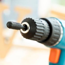 Innovagoods Set de Fresas para Taladro 10 Piezas Acero al Carbono Negro para Madera y PVC