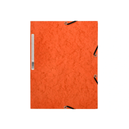 Q-connect Carpeta KF02170 Gomas Cartón Simil-Prespan Solapas 320x243 mm Naranja