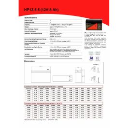 Batería para SAI Riello BAT 12-6.5