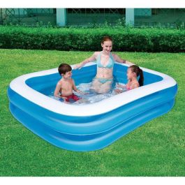 Bestway Piscina Hinchable 2 Camaras Rectangular 201x150x51 cm +6 Años Jardin 54005 Precio: 36.49999969. SKU: B1C2DXYYPB
