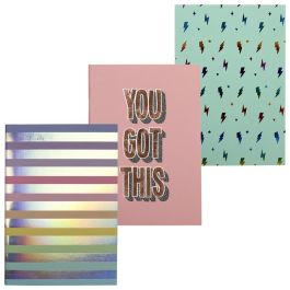 The Concept Factory Juego de 3 Libretas Dina5 Colección Rainbow con 80 Páginas Rayadas (14.8x21 cm) Precio: 2.99675376. SKU: B1A4KJLENW