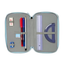 Estuche Escolar con Accesorios Frozen Ice magic Azul claro 12,5 x 19,5 x 5,5 cm 37 Piezas