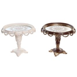DKD Home Decor Centro de Mesa Neoclásico Blanco Dorado Resina Espejo 24.5 x 20 x 24.5 cm Precio: 31.99000057. SKU: S3043807