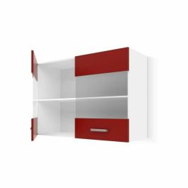 ULTRA Mueble de Cocina Alto 80cm Rojo Mate 2 Puertas Batientes Vidrio Diseño Contemporáneo Producción Europea Precio: 99.50000005. SKU: B16NLWDFWG