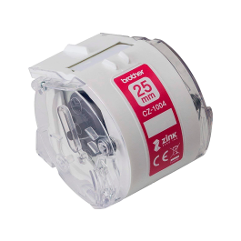 Brother VC500W Rollo de Cinta Adhesiva Zero Ink para Etiquetadora 2.5 cm x 5M