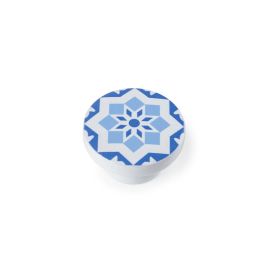 Blister con 4 pomos redondos para mueble fabricado en madera acabado azul mod. e242 ø38mm rei Precio: 11.49999972. SKU: S7912541