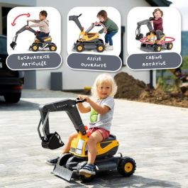 Falk Excavadora AAAHU51288 - Cabina Giratoria 360°, Excavadora Articulada con Asiento Abatible, Fabricada en Francia, Garantía 3 Años
