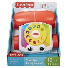 Fisher Price Teléfono Carita Divertida Juguete para Arrastre Niños 18 Meses
