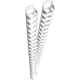 GENIE Peine de Encuadernación Plástico Blanco 12mm 85 Hojas 21 Anillos (25 Unidades) Precio: 17.78999959. SKU: B1E2ADF9VY
