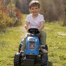Smoby Tractor a pedales Farmer XL con remolque azul 142x44x54 cm