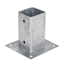 Faura Anclaje metálico cuadrado de acero galvanizado 7x7cm base 15x15cm Ref. F50002 Precio: 5.79000004. SKU: S7919597