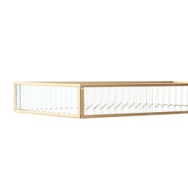 Bandeja Decoracion DKD Home Decor Transparente Dorado 15 x 4 x 30 cm (4 Unidades) Bandeja Decoracion DKD Home Decor Transparente Dorado 15 x 4 x 30 cm (4 Unidades)