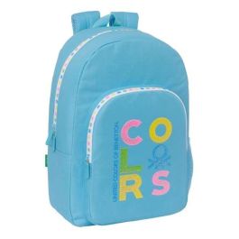 Mochila Escolar Benetton Spring Celeste 30 x 46 x 14 cm Mochila Escolar Benetton Spring Celeste 30 x 46 x 14 cm
